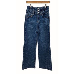 Willow and Root Jeans Womens Sz 26 2 Straight Wide Leg High Rise Blue Y2K NEW